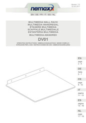 Nemaxx DV01 Instrucciones De Uso