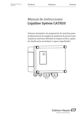 Endress+Hauser Liquiline System CAT820 Manual De Instrucciones