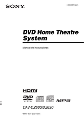 Sony DAV-DZ630 Manual De Instrucciones