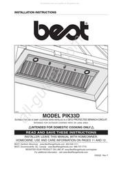 Best PIK33D Instrucciones De Instalación