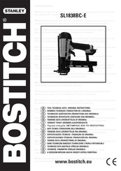 Stanley-Bostitch SL1838BC-E Manual Del Usuario