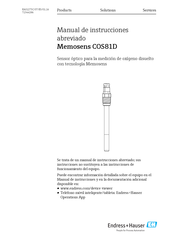 Endress+Hauser Memosens COS81D Manual De Instrucciones Abreviado