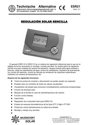 Technische Alternative ESR21-R Manual Del Usuario