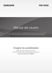 Samsung HW-K850 Manual Del Usuario