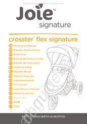 Joie crosster flex signature Manual De Instrucciones