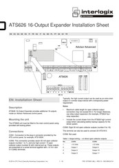 Interlogix ATS626 Instrucciones De Instalación