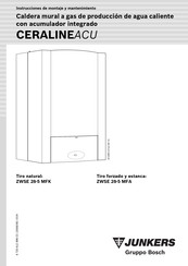 Bosch Junkers CERALINEACU Instrucciones De Montaje Y Mantenimiento