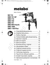 Metabo SBE 701 SP Manual Original