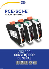 PCE Instruments SCI-E Manual De Usuario