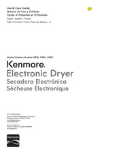 Kenmore 7800 Manual De Uso Y Cuidado