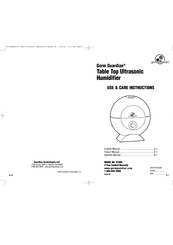 Germ Guardian H1000 Instrucciones De Uso Y Cuidado