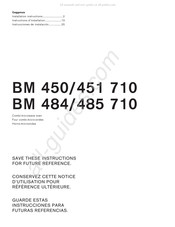 Gaggenau BM 451 710 Instrucciones De Instalación