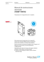 Endress+Hauser iTEMP TMT82 Manual De Instrucciones Abreviado
