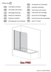 Radaway Eos PND Instrucciones De Ensamblaje