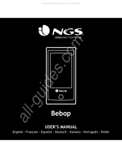 NGS electonics Bebop Manual Del Usuario