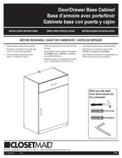 ClosetMaid 12285 Instrucciones De Instalación