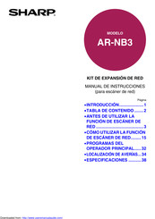 Sharp AR-NB3 Manual De Instrucciones