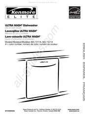 KENMORE ELITE ULTRA WASH 665.1311 Serie Manual De Uso Y Cuidado