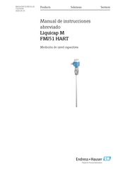 Endress+Hauser Liquicap MFMI51 HART Manual De Instrucciones Abreviado
