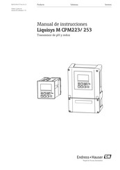 Endress+Hauser Liquisys M CPM223 Manual De Instrucciones