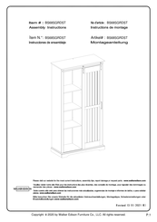 Walker Edison BS68SGRDST Instrucciones De Montaje