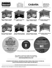 Backyard Discovery VERONA CABANA PERGOLA 2002586 Manual Del Propietario E Instrucciones De Montaje