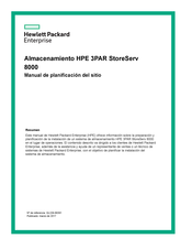 Hewlett Packard Enterprise HPE 3PAR StoreServ 8000 Manual De Planificación Del Sitio