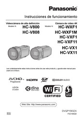 Panasonic HC-V808 Instrucciones De Funcionamiento