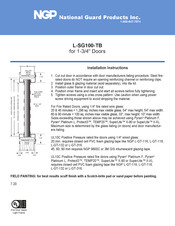 Ngp L-SG100 - TB Instrucciones De Instalación