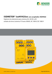 Bender ISOMETER isoHV425 Serie Manual Del Usuario