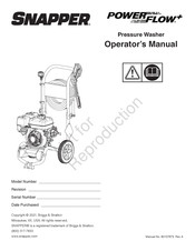 Snapper POWER FLOW + SP3200 Manual Del Operador