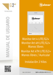 Golmar ART 4 LITE/G2+ Manual De Usuario