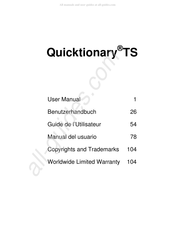 WizCom Technologies Quicktionary TS Manual Del Usuario