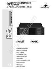 Monacor PA-4240 Manual De Instrucciones