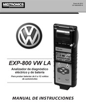 Midtronics EXP-800 VW LA Manual De Instrucciones