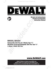 DeWalt D25334 Manual De Instrucciones