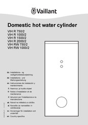 Vaillant VIH R 1500/2 Instrucciones De Instalación Y Mantenimiento