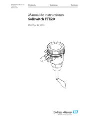 Endress+Hauser Soliswitch FTE20 Manual De Instrucciones