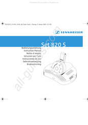 Sennheiser Communications Set 820 S Instrucciones De Uso