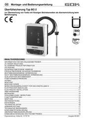 GOK BC-2 Instrucciones Para El Montaje Y El Funcionamiento