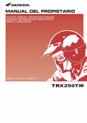 Honda TRX250TM 2017 Manual Del Propietário