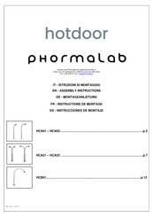 Phormalab hotdoor HCA22 Instrucciones De Montaje