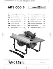 MeisterCraft MTS 600 B Instrucciones De Uso E Indicaciones De Seguridad