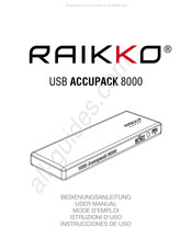 Raikko RAIKKO ACCUPACK 8000 Instrucciones De Uso