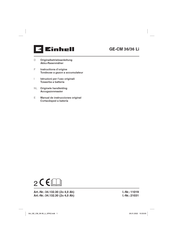 EINHELL GE-CM 36/36 Li Manual De Instrucciones