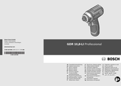 Bosch GDR 10,8-LI Professional Manual Original