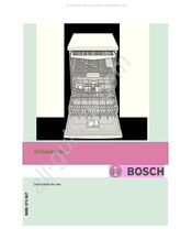 Bosch Integra SHX68M05UC Instrucciones De Uso