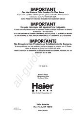 Haier HLP22P Manual De Uso