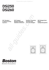 Boston Acoustics DSi260 Manual Del Usuario