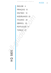 Philips HQ 5800 Manual Del Usuario